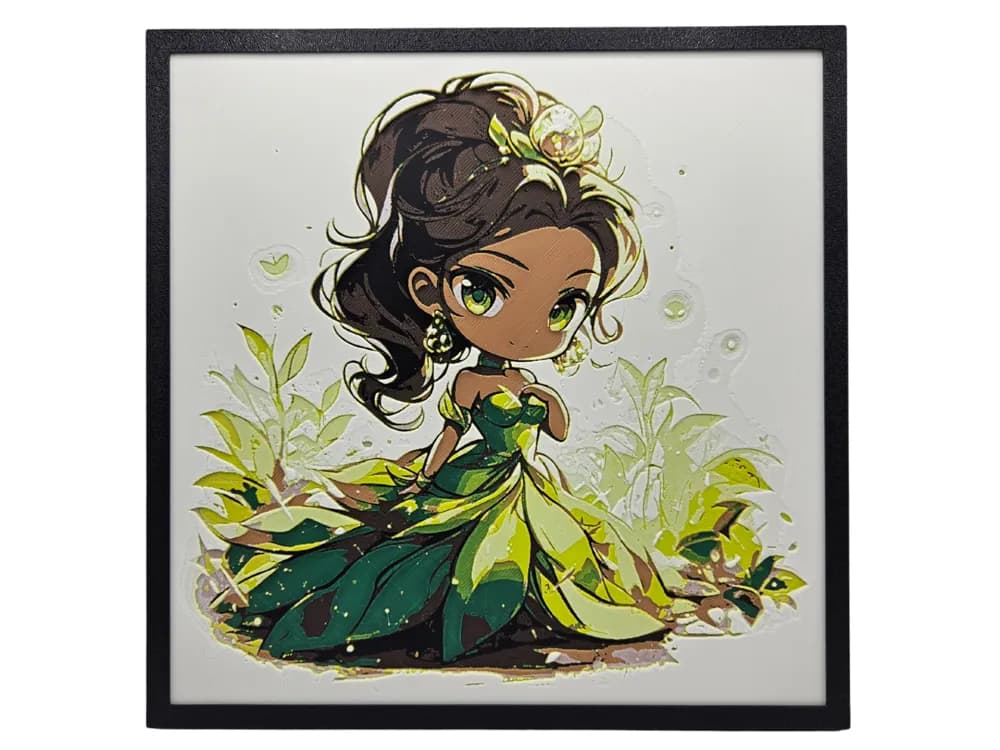 Tiana - Chibi Edition by BusyKikiBee HueForge model: Tiana - Chibi Edition by BusyKikiBee