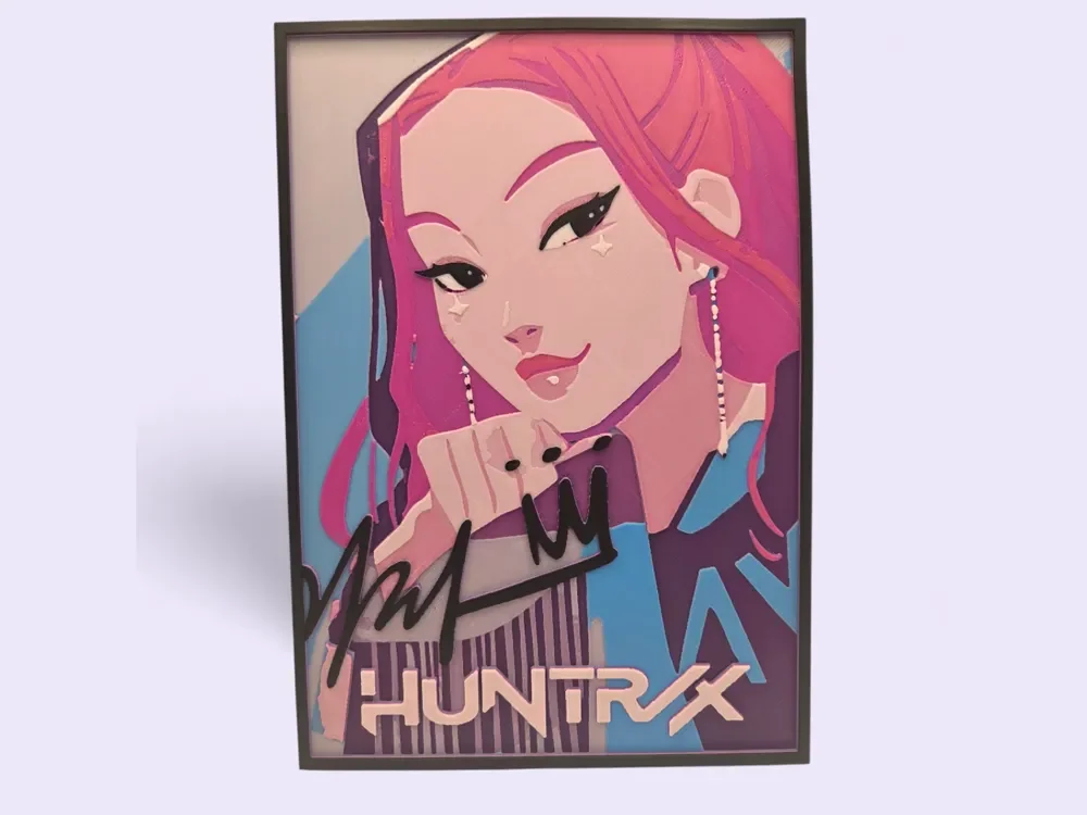 Mira Kpop Huntrx Poster Hueforge by MythicHue's HueForge model: Mira Kpop Huntrx Poster Hueforge by MythicHue's