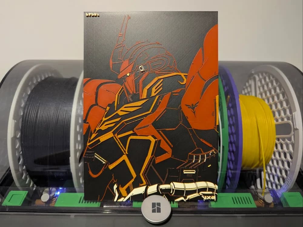 HueForge model: Shinaju Hueforge : Gundam Unicorn by Razel