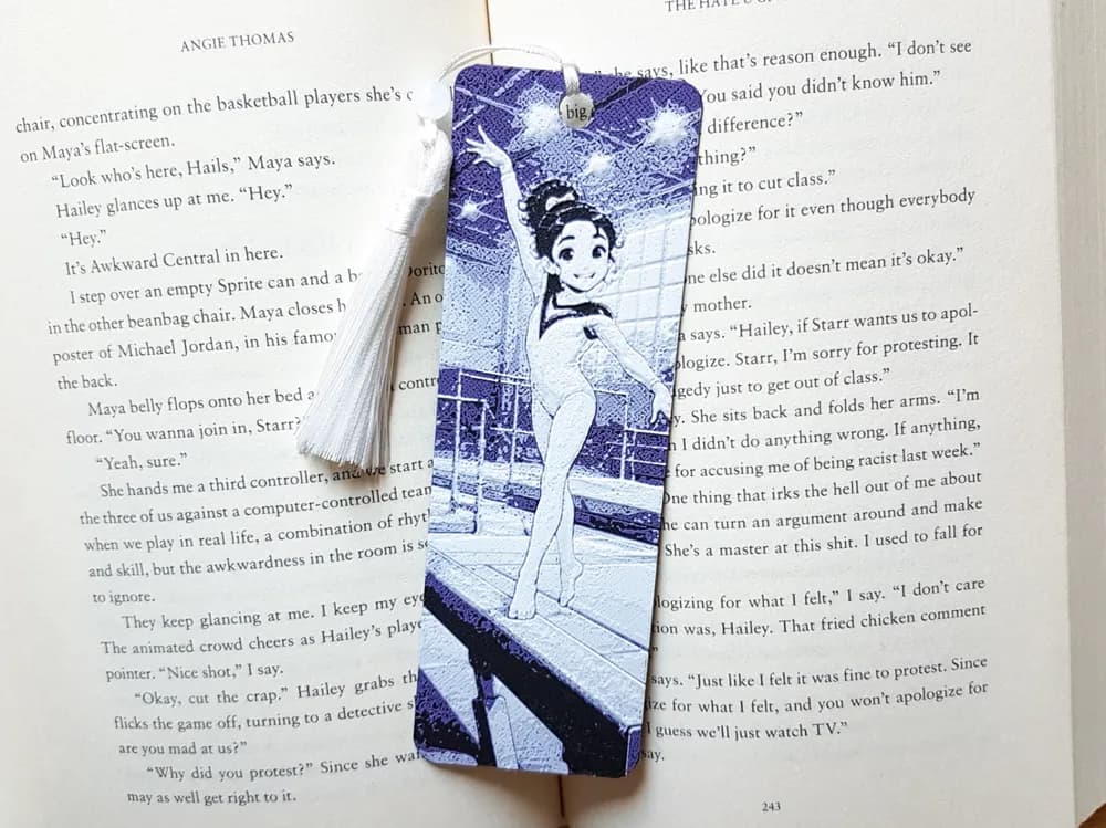 Bookmark, Gymnast, Girl Bookmark, Gymnast, Girl