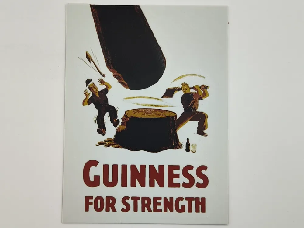 Vintage Guinness advertising poster 10 - Hueforge by Altf4-Formation HueForge model: Vintage Guinness advertising poster 10 - Hueforge by Altf4-Formation