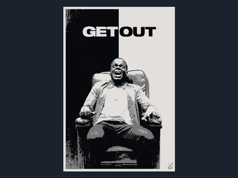 Get Out (Movie Poster - HueForge) by HugheCraft HueForge model: Get Out (Movie Poster - HueForge) by HugheCraft