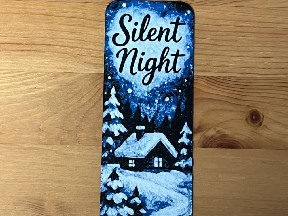 silent night bookmark by Morganja HueForge model: silent night bookmark by Morganja