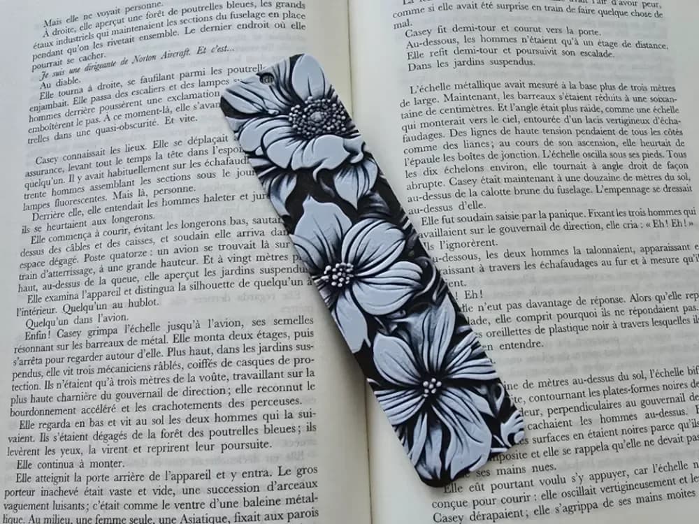 Bookmark Flowers by Kactus Fpv HueForge model: Bookmark Flowers by Kactus Fpv