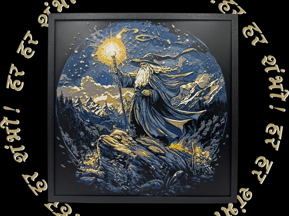 HueForge model: Gandalf the Grey - Lord of the Rings by Canadian Gamer