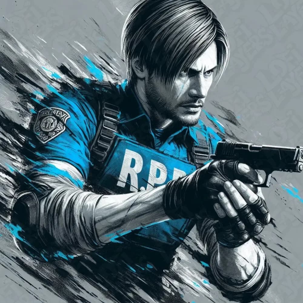 Leon S. Kennedy Hueforge by LoFi Layers HueForge model: Leon S. Kennedy Hueforge by LoFi Layers