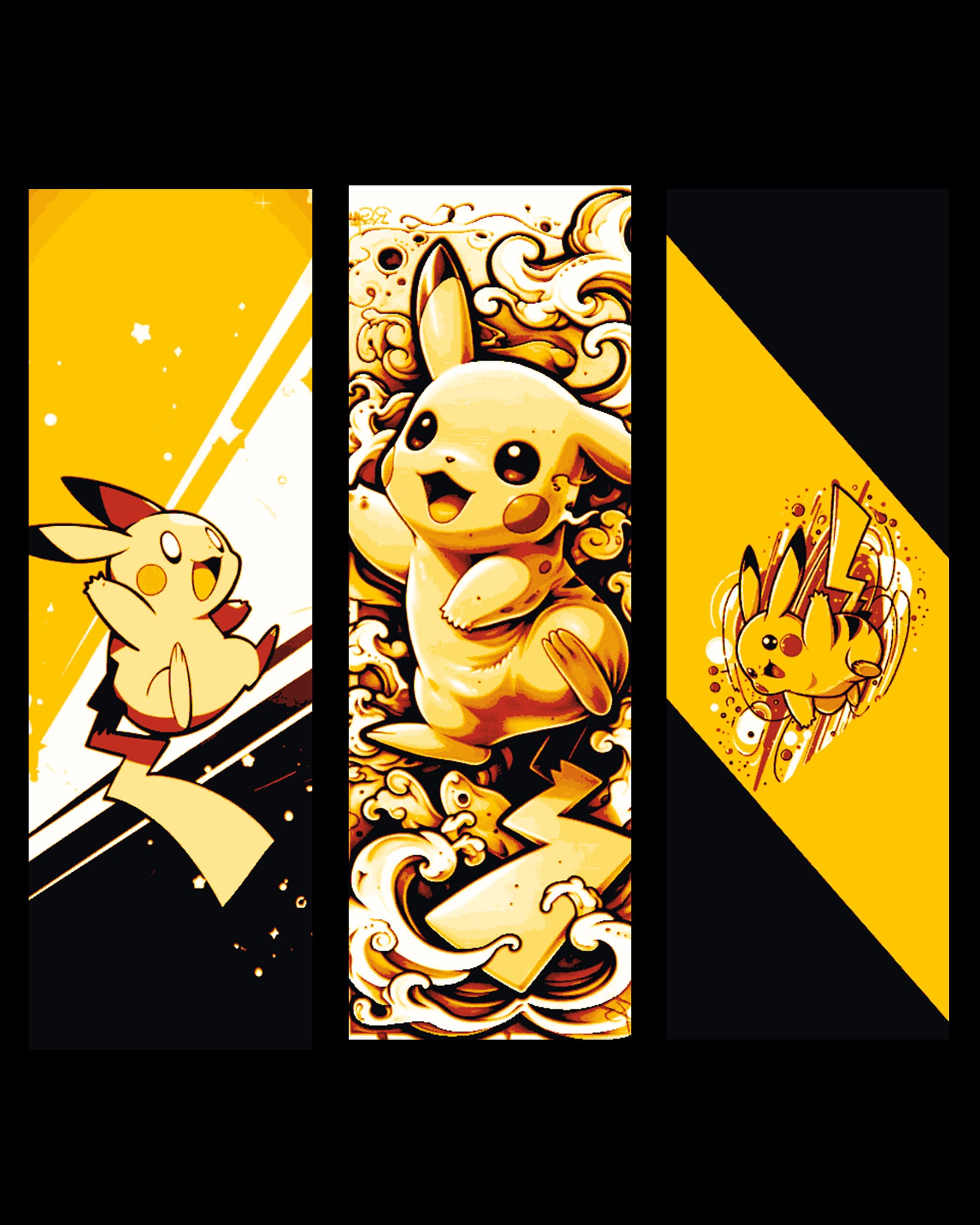 fanart bookmarks of Pokemon Staple Pikachu! by BooneCo3d HueForge model: fanart bookmarks of Pokemon Staple Pikachu! by BooneCo3d