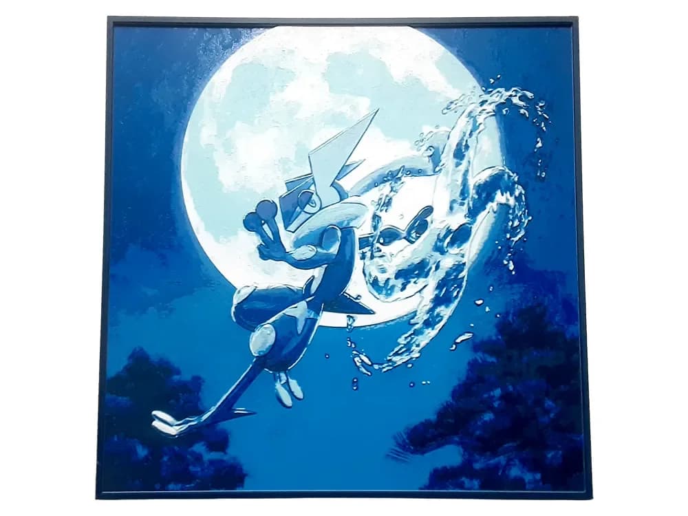 HueForge model: Greninja Hueforge Pokemon Froakie Frogadier Decor by Elsie Moonshadow