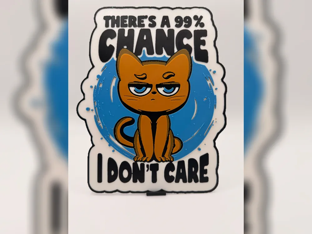99% Chance Ginger Cat HueForge Print by Thadius HueForge model: 99% Chance Ginger Cat HueForge Print by Thadius