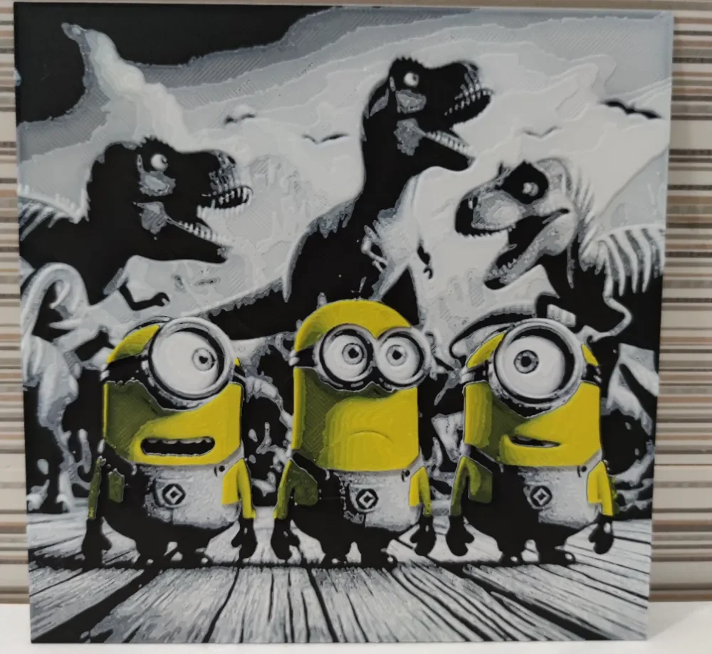 Hueforge Minions by Litolunar HueForge model: Hueforge Minions by Litolunar