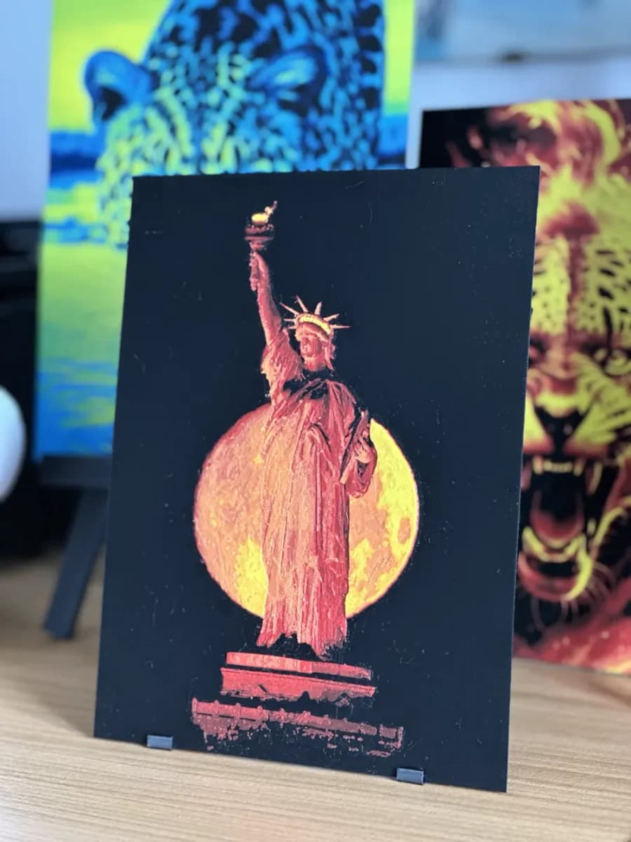 Statue of Liberty by night by enricoRE HueForge model: Statue of Liberty by night by enricoRE