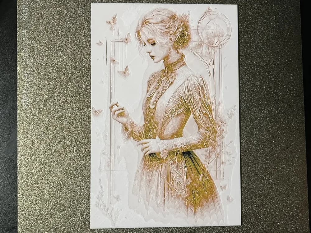 Lady Elegance Hueforge by FantasyZ HueForge model: Lady Elegance Hueforge by FantasyZ