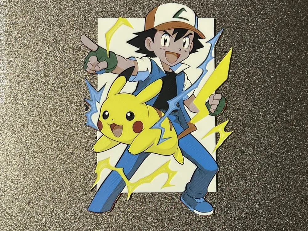 Let's go Pikachu Hueforge by FantasyZ HueForge model: Let's go Pikachu Hueforge by FantasyZ