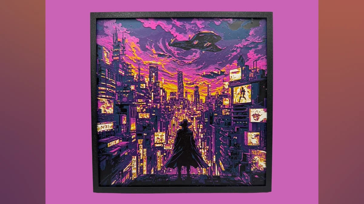 Cowboy Bebop - Space City Hueforge by Canadian Gamer HueForge model: Cowboy Bebop - Space City Hueforge by Canadian Gamer