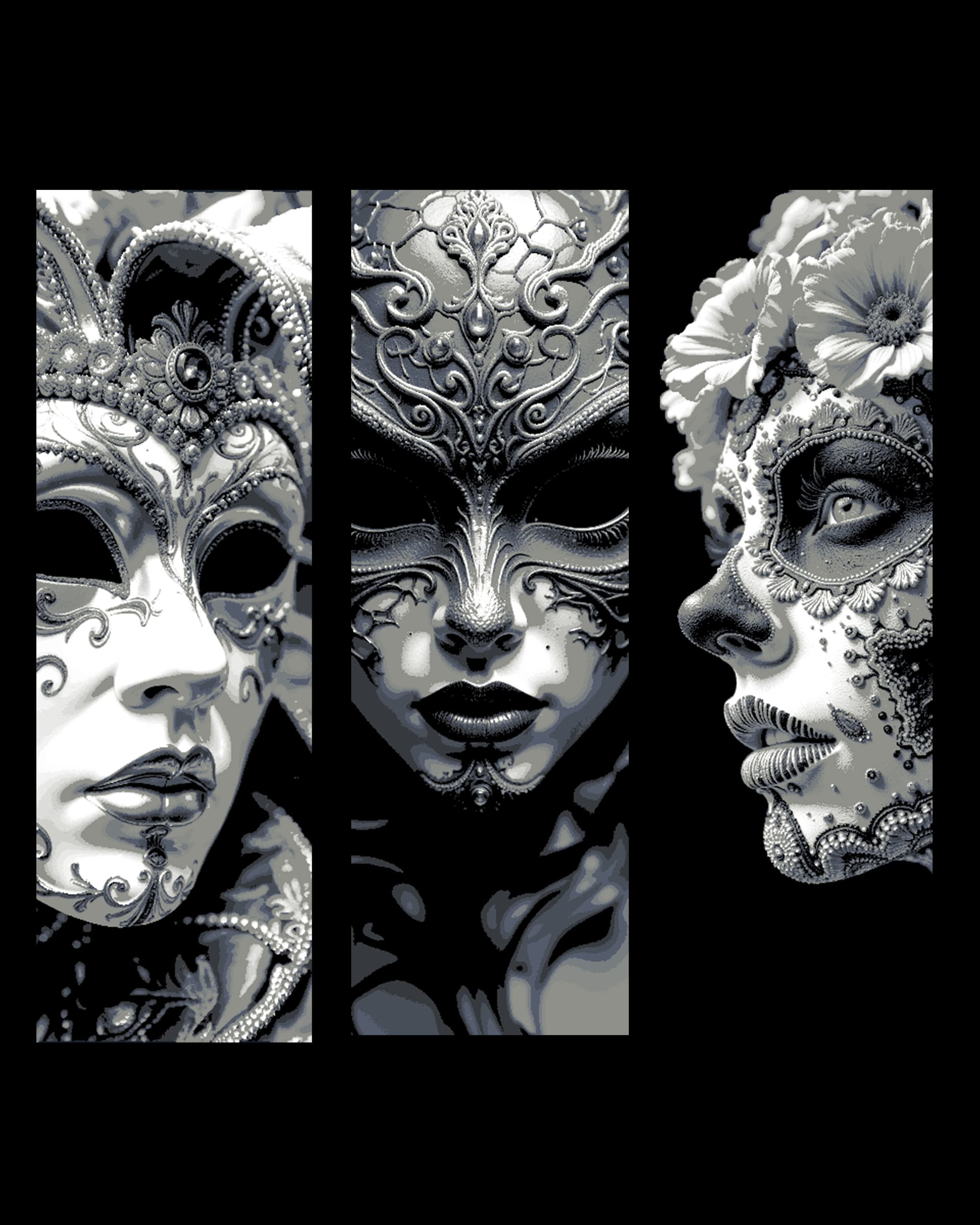 Celebration of Mask - Carnivale and Balls showcase the art - Set of bookmark by BooneCo3d HueForge model: Celebration of Mask - Carnivale and Balls showcase the art - Set of bookmark by BooneCo3d