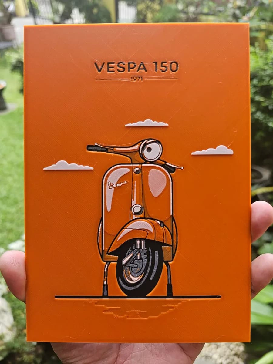 Vespa 150 1971 Hueforge by Loki HueForge model: Vespa 150 1971 Hueforge by Loki