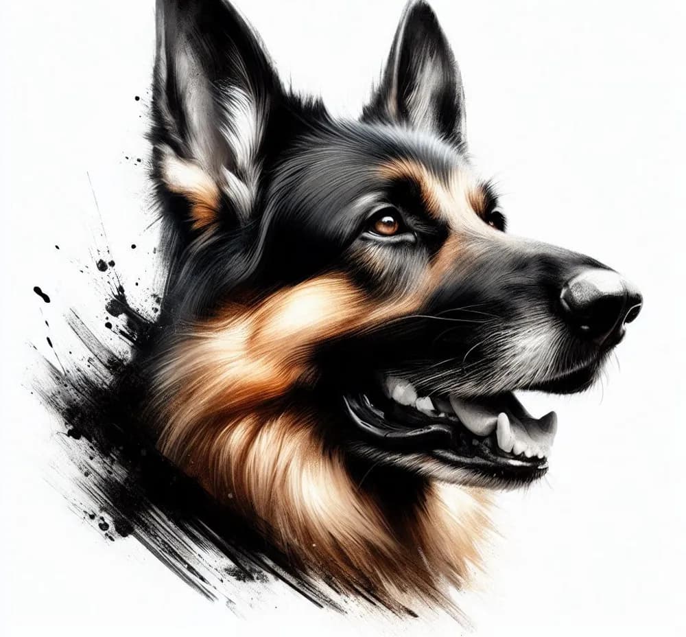 German Shepherd by JustBe 3D Printing HueForge model: German Shepherd by JustBe 3D Printing