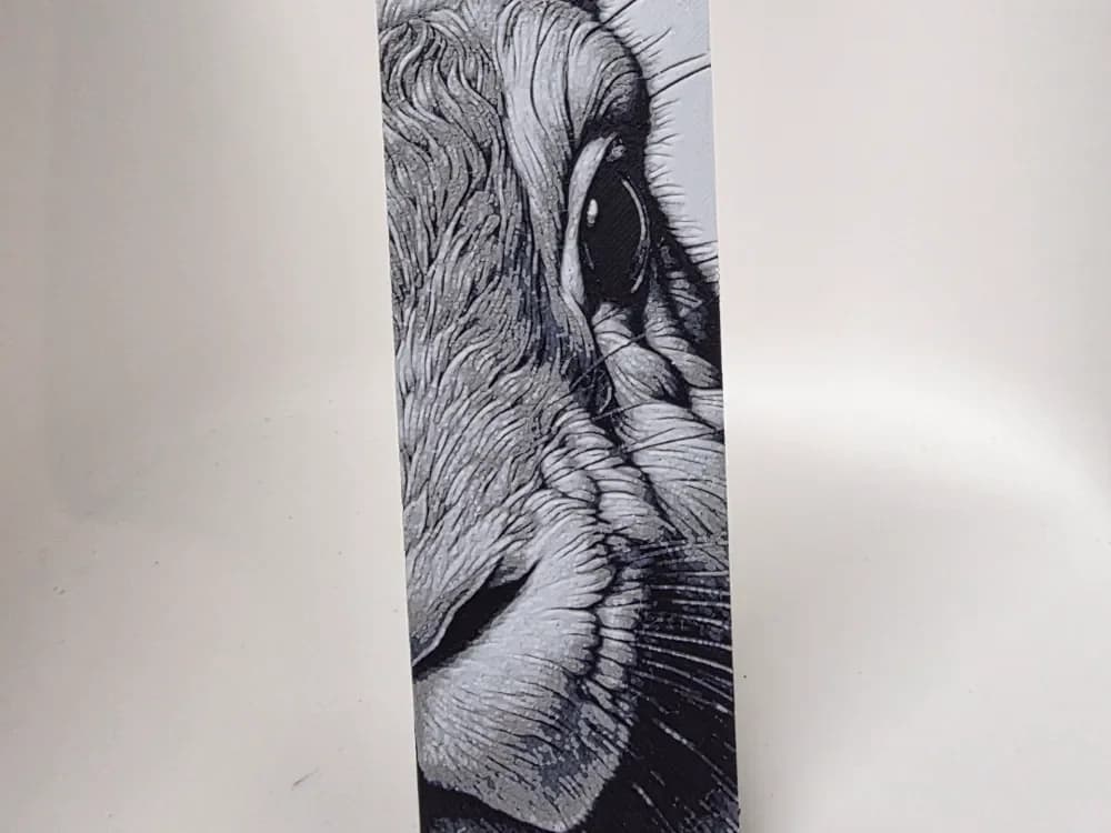 Rabbit Bookmark by Morganja HueForge model: Rabbit Bookmark by Morganja