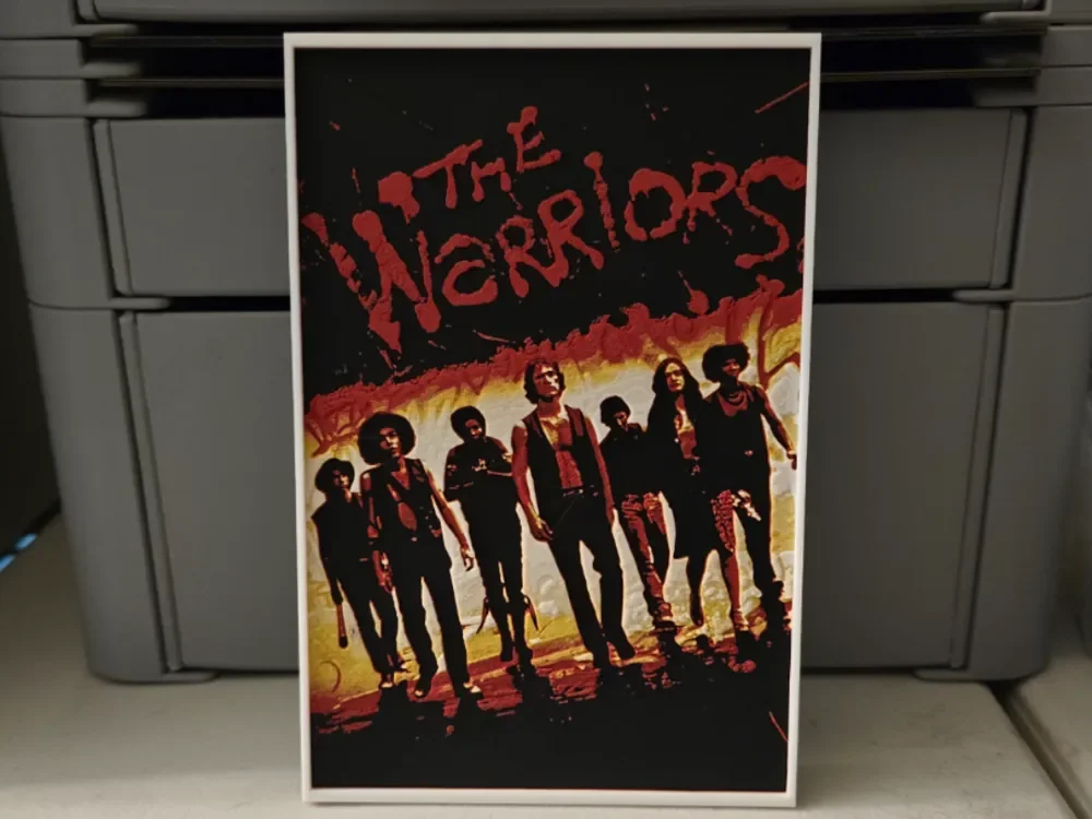 HueForge model: The Warriors Movie Poster - Hueforge Art by Lumpy3D