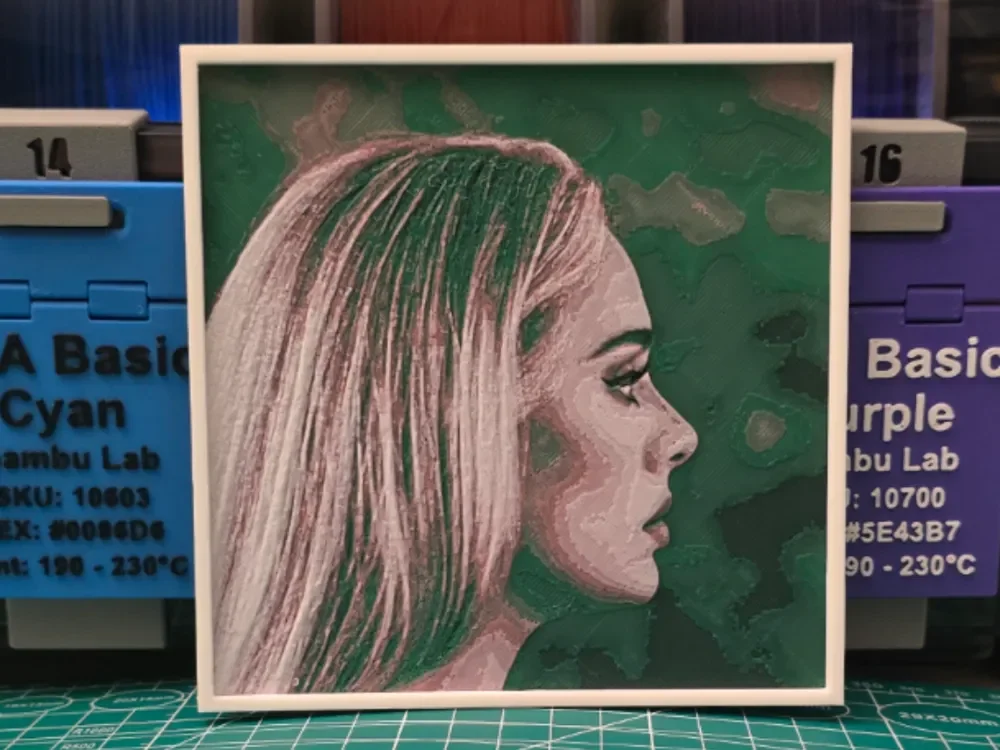 Adele "30" Album - Hueforge Art by Lumpy3D HueForge model: Adele "30" Album - Hueforge Art by Lumpy3D