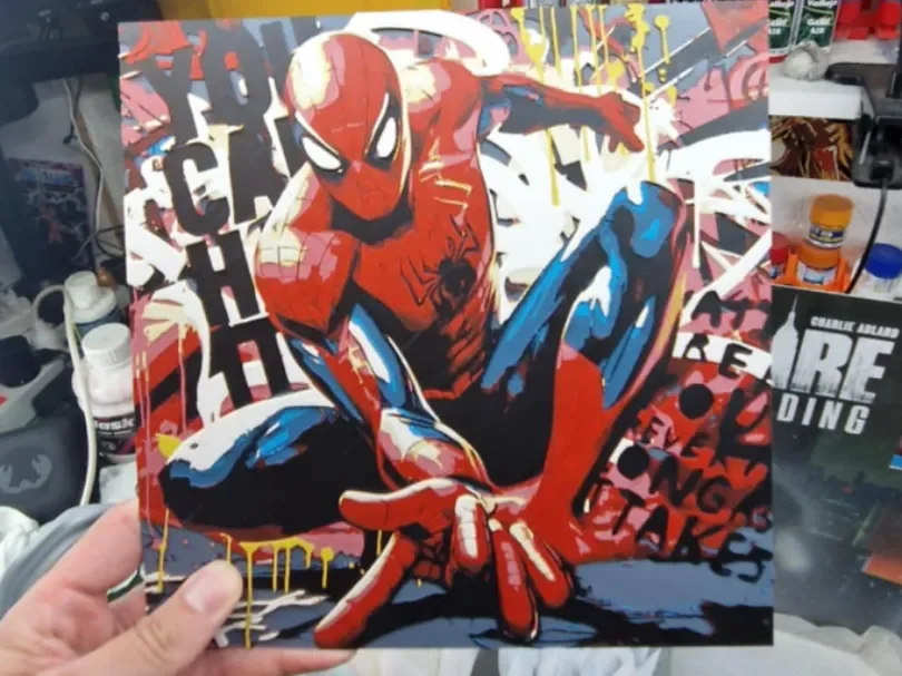 Spider-man Hueforge - Street Art Spider-man Hueforge - Street Art
