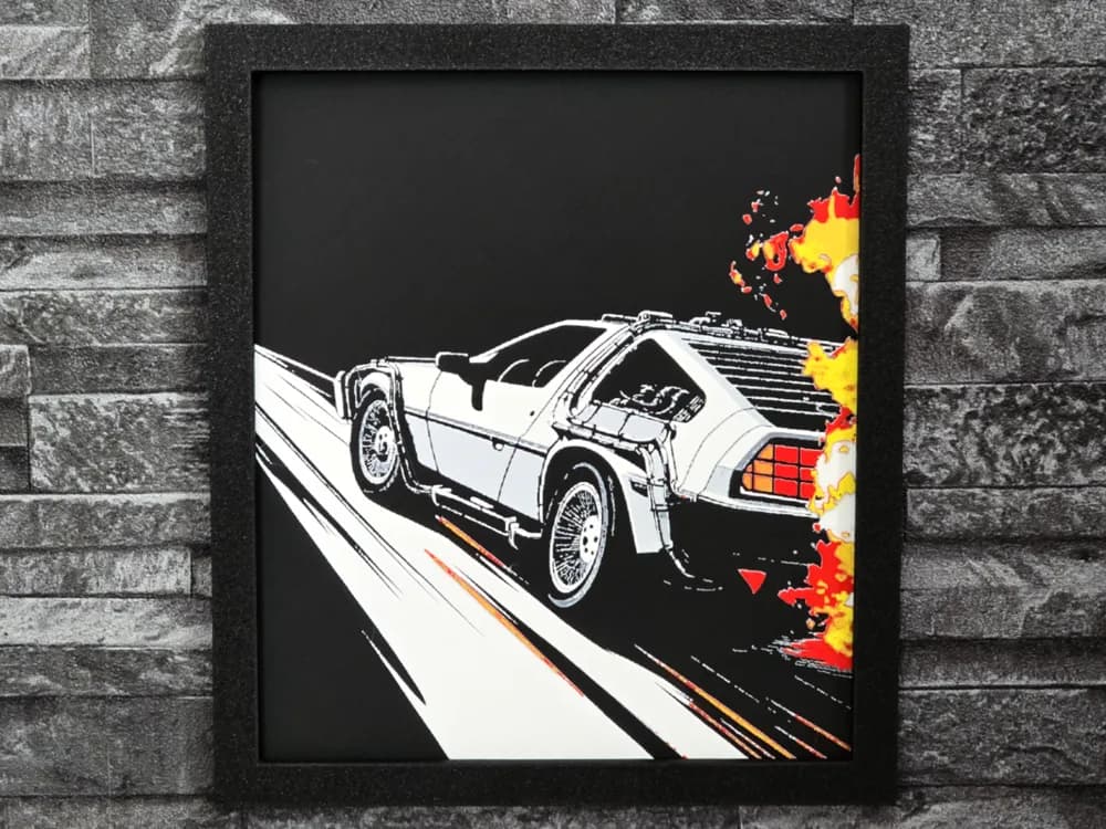 Hueforge Delorean by StefBull85 HueForge model: Hueforge Delorean by StefBull85