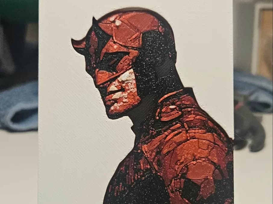 Daredevil by Mano's 3d_Art HueForge model: Daredevil by Mano's 3d_Art
