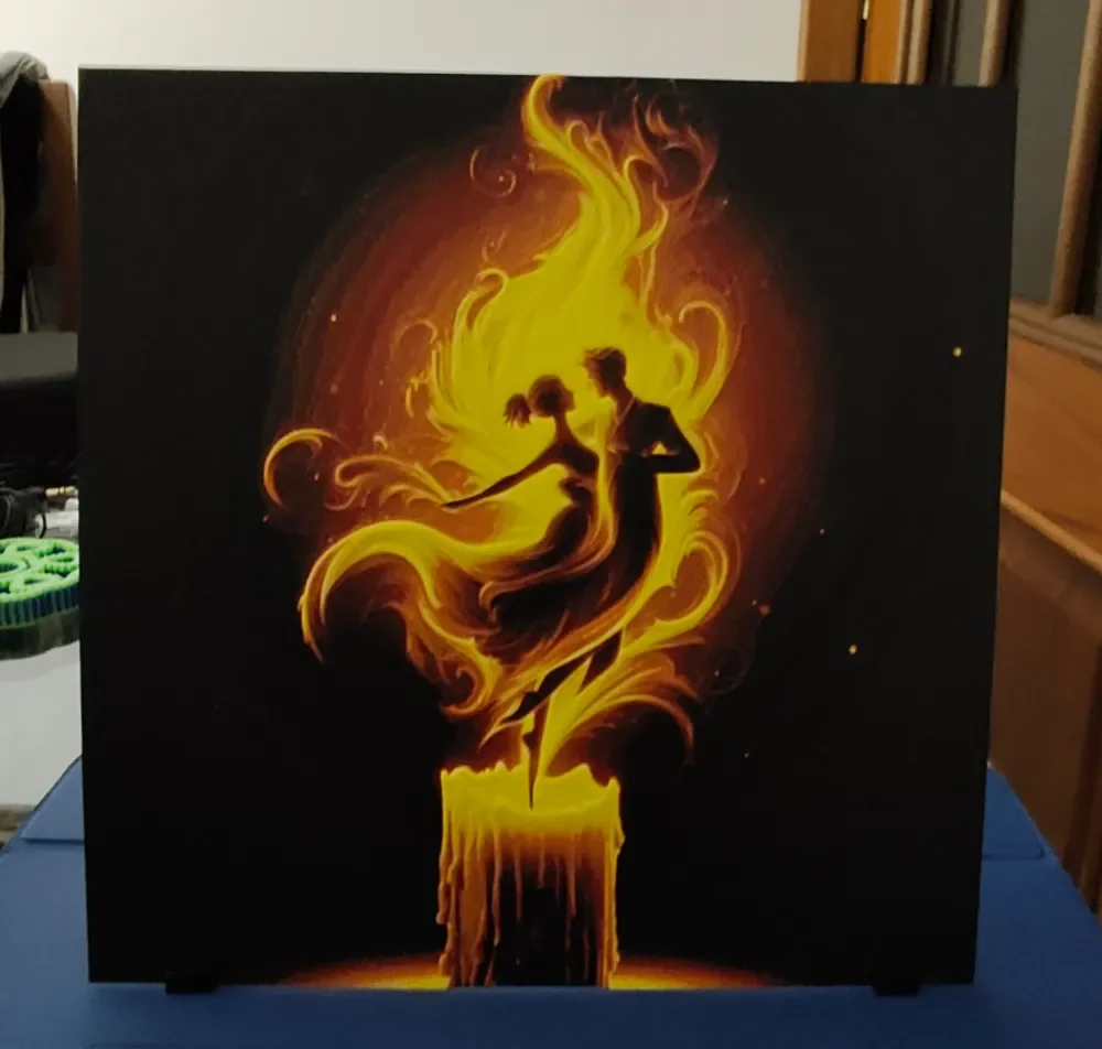 Candle of love by enricoRE HueForge model: Candle of love by enricoRE