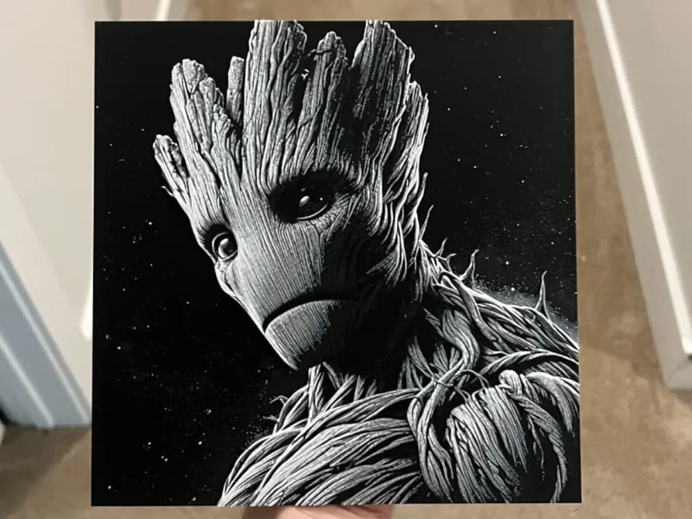 Groot Hueforge Art by RP47 Designs HueForge model: Groot Hueforge Art by RP47 Designs