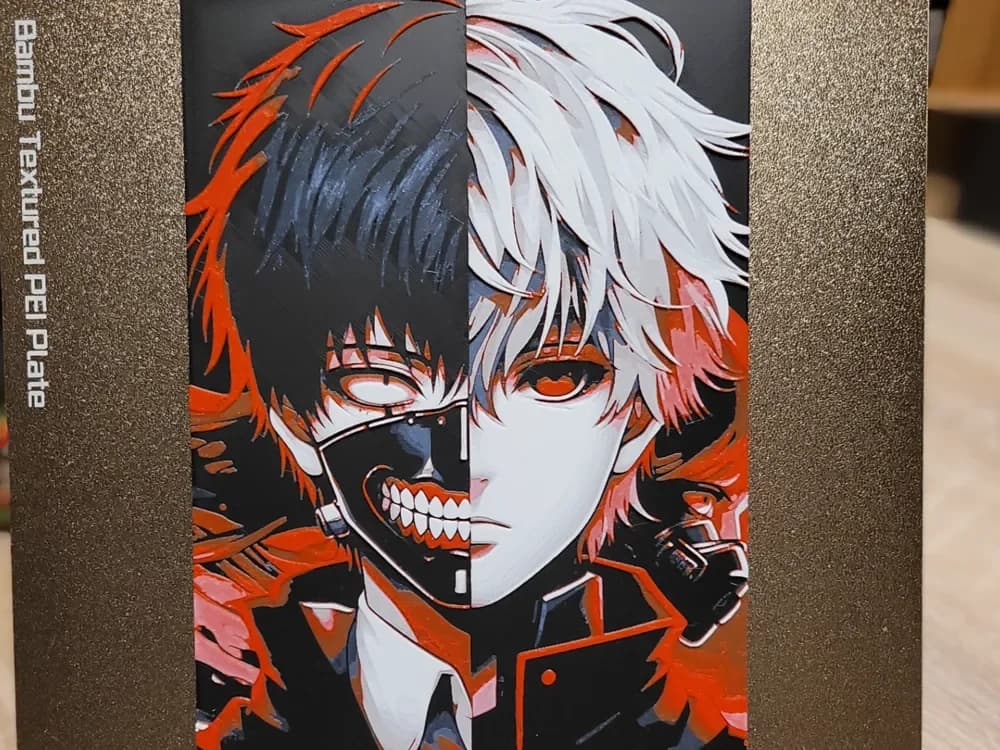 HueForge model: Tokyo Ghoul - Ken Kaneki - HF_CM_157x235 by Vincent111