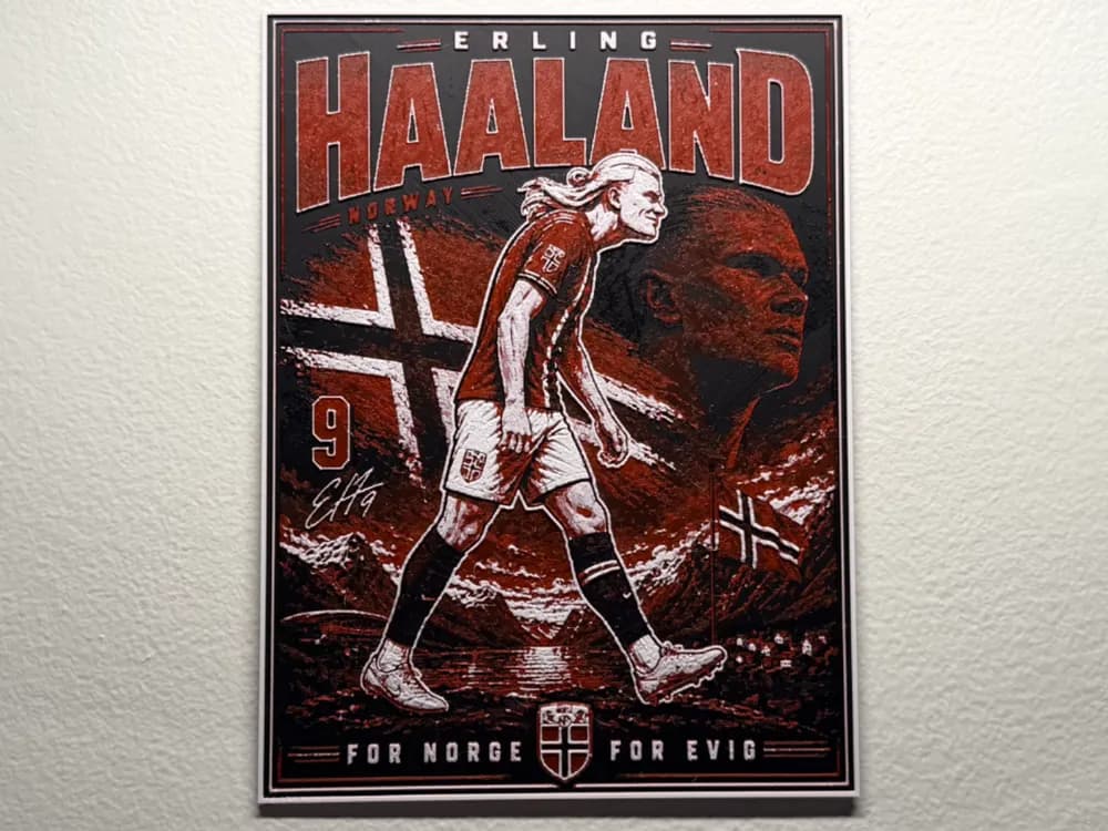 Erling Haaland Walk - FIFA World Cup HueForge Erling Haaland Walk - FIFA World Cup HueForge