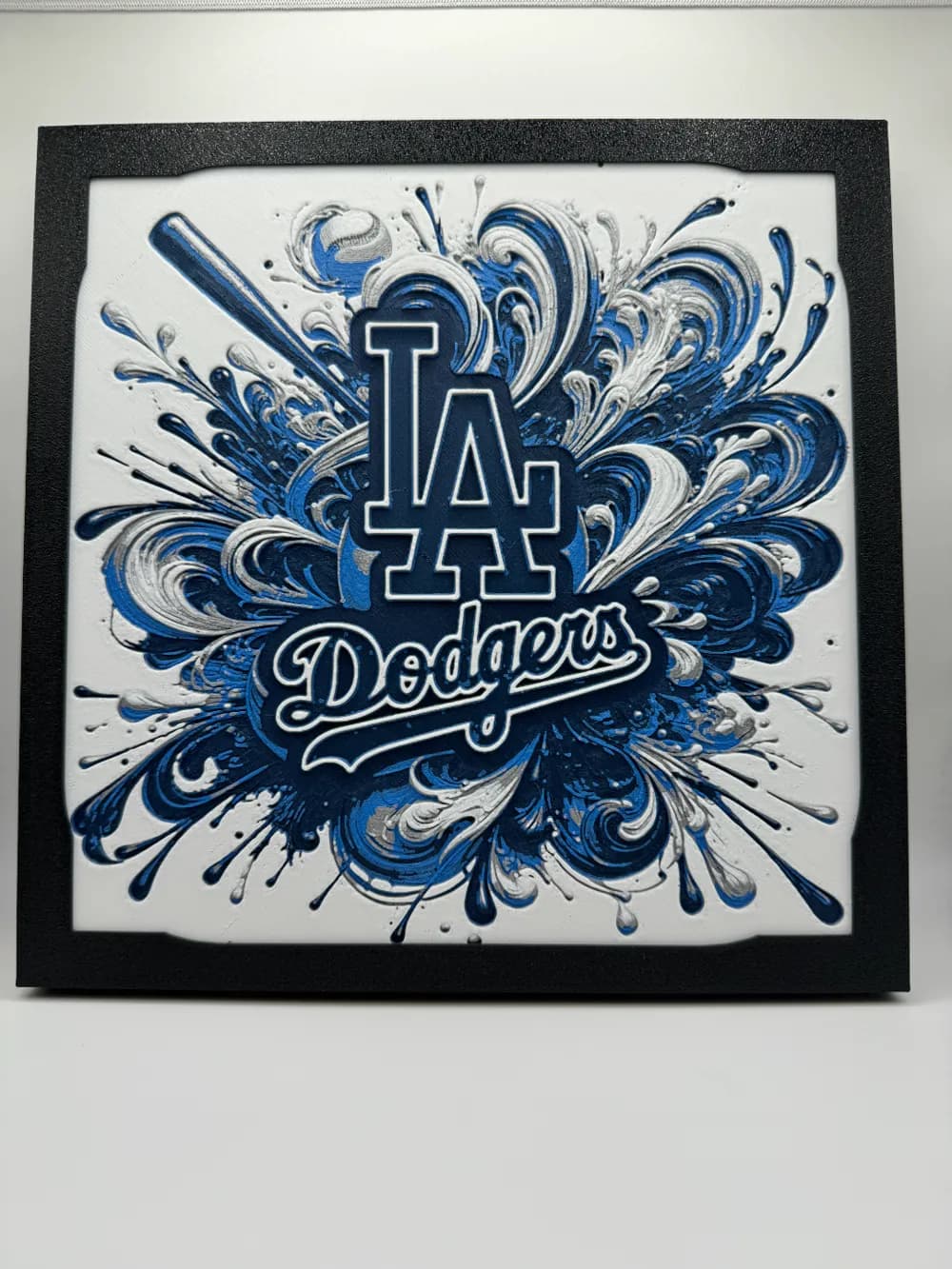 HueForge model: Los Angeles Dodgers - MLB Hueforge by Canadian Gamer