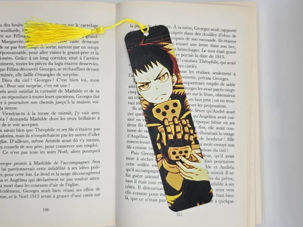 Bookmark Shinra Fire Force by Kactus Fpv HueForge model: Bookmark Shinra Fire Force by Kactus Fpv
