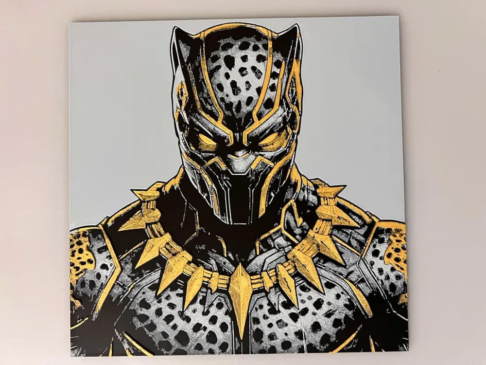 Black Panther by 3djd HueForge model: Black Panther by 3djd