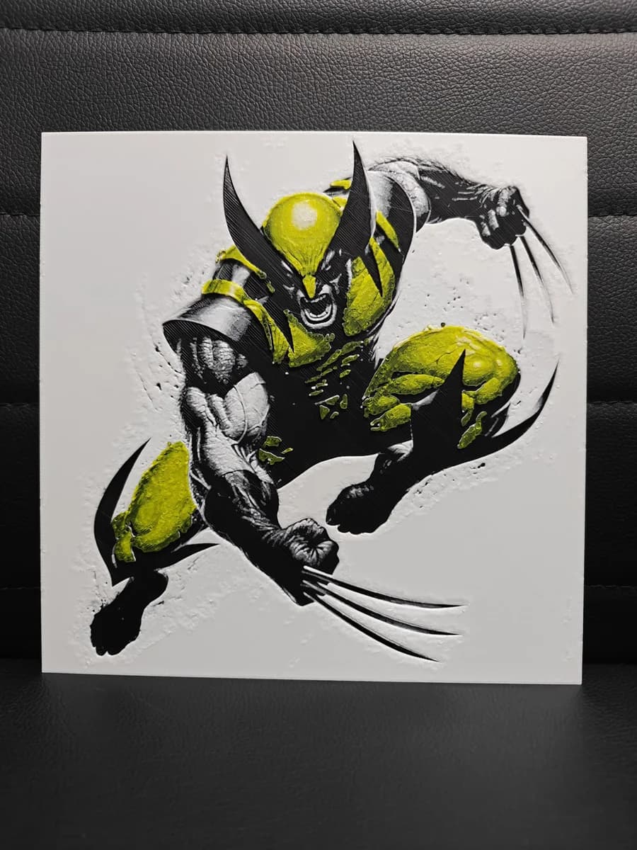 Wolverine by TheHueforgeLady HueForge model: Wolverine by TheHueforgeLady