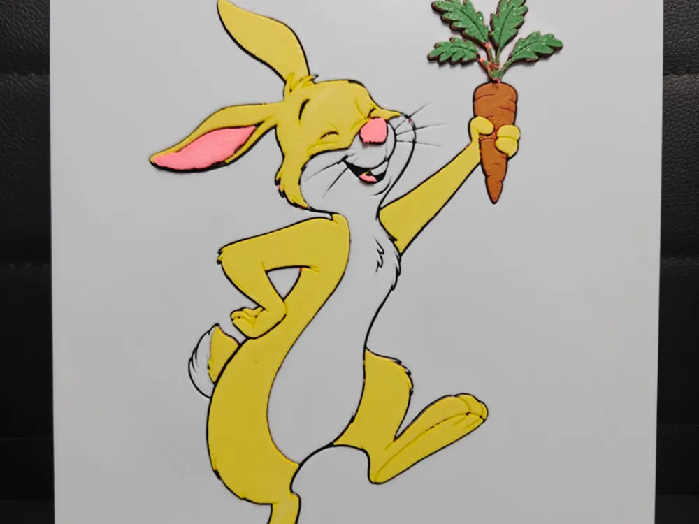 Rabbit Winnie The Pooh by TheHueforgeLady HueForge model: Rabbit Winnie The Pooh by TheHueforgeLady