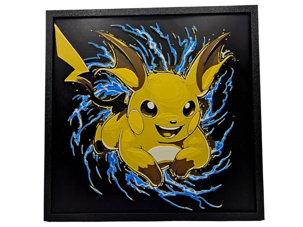 Raichu by BusyKikiBee HueForge model: Raichu by BusyKikiBee