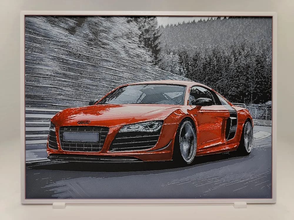 Audi R8 - Hueforge by BeaN HueForge model: Audi R8 - Hueforge by BeaN