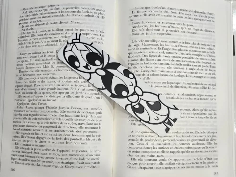Bookmark Powerpuff Girls Only Black & White by Kactus Fpv HueForge model: Bookmark Powerpuff Girls Only Black & White by Kactus Fpv