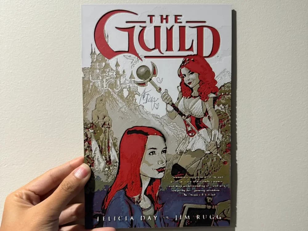 The Guild Comic Cover - HueForge Print by cyanidesugar HueForge model: The Guild Comic Cover - HueForge Print by cyanidesugar
