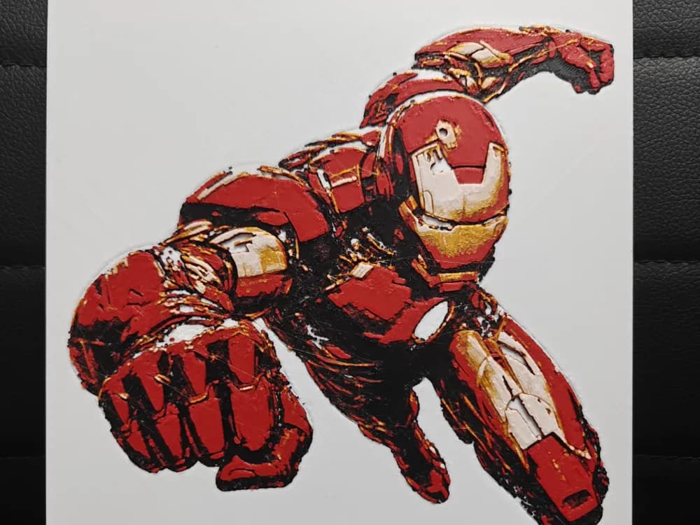 HueForge model: Ironman by TheHueforgeLady