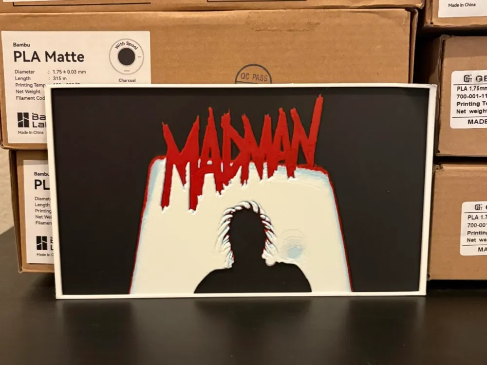 Madman Hueforge by Estiv HueForge model: Madman Hueforge by Estiv