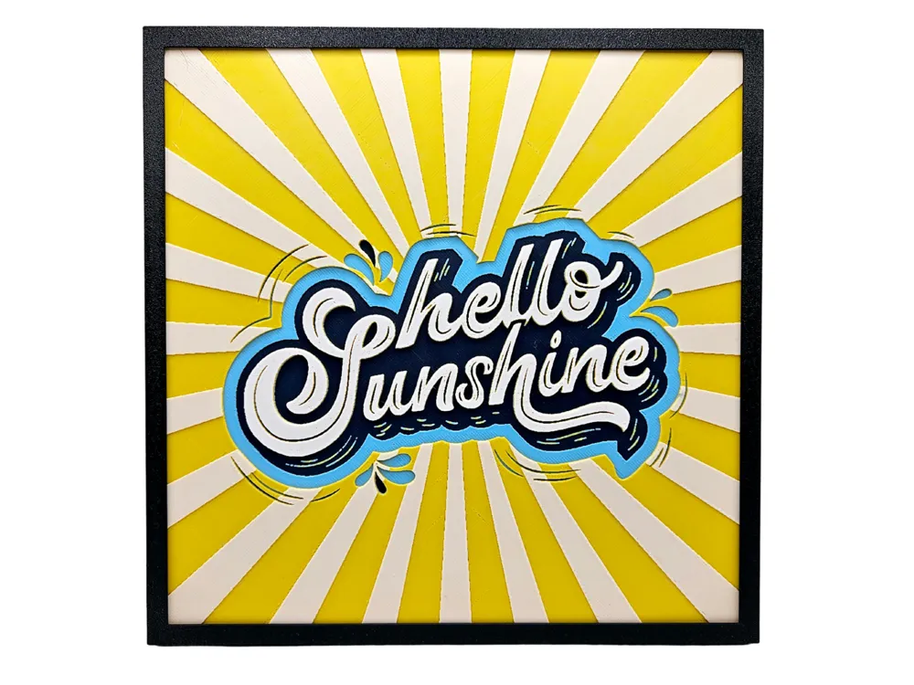 HueForge model: Hello Sunshine by BusyKikiBee