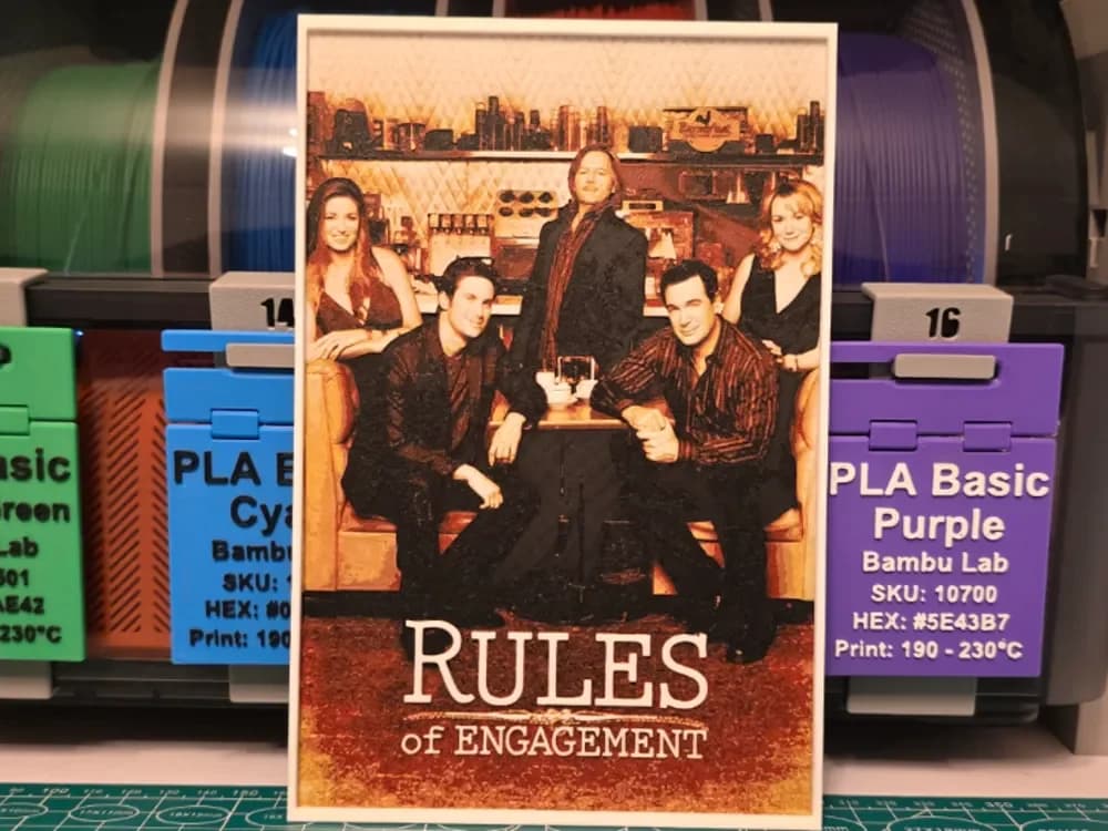 Rules of Engagement Poster - Hueforge Art by Lumpy3D HueForge model: Rules of Engagement Poster - Hueforge Art by Lumpy3D