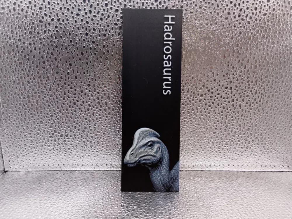 Hadrosaurus Bookmark hueforge by Borishotch Industries HueForge model: Hadrosaurus Bookmark hueforge by Borishotch Industries