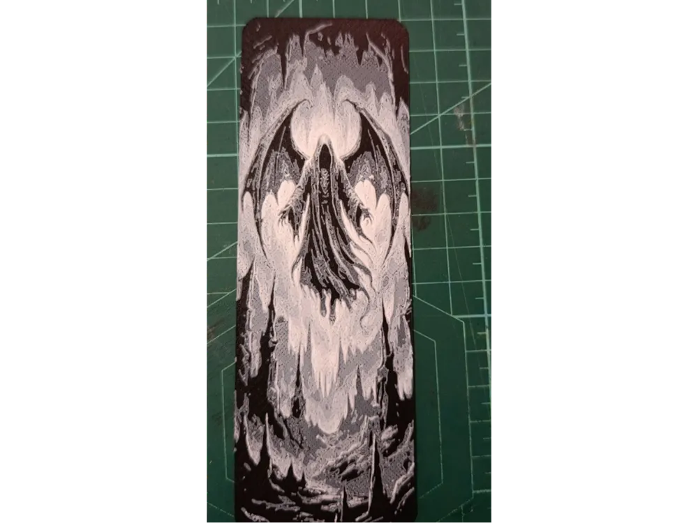 Winged Reaper Bookmark by FYTY112 HueForge model: Winged Reaper Bookmark by FYTY112