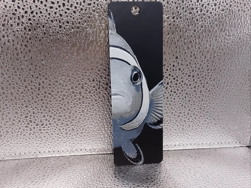 Clownfish Bookmark – Hueforge by Borishotch Industries HueForge model: Clownfish Bookmark – Hueforge by Borishotch Industries