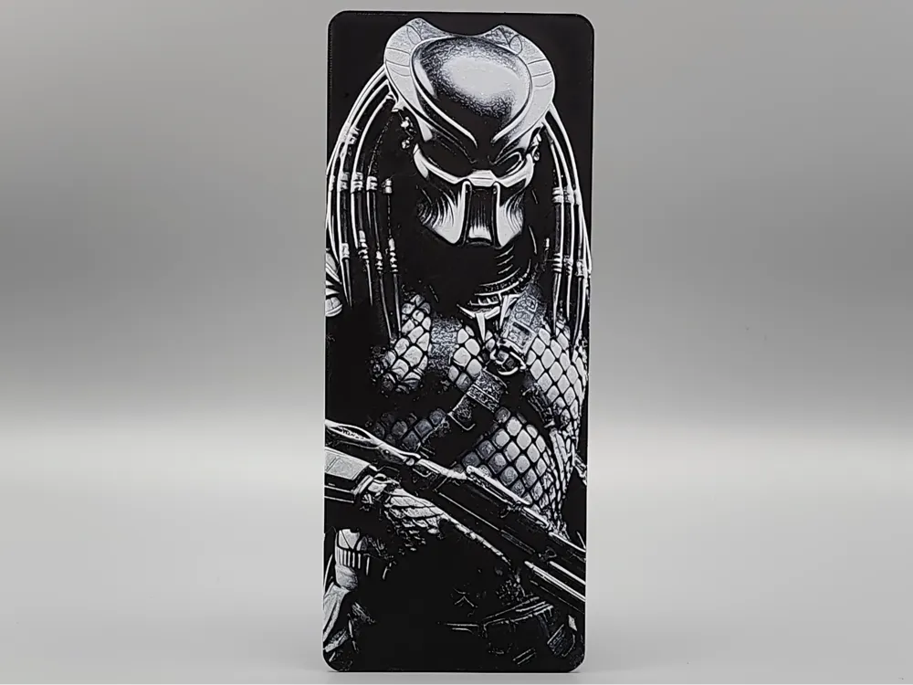 Predator Bookmark - 0.2 Nozzle by Sarge HueForge model: Predator Bookmark - 0.2 Nozzle by Sarge