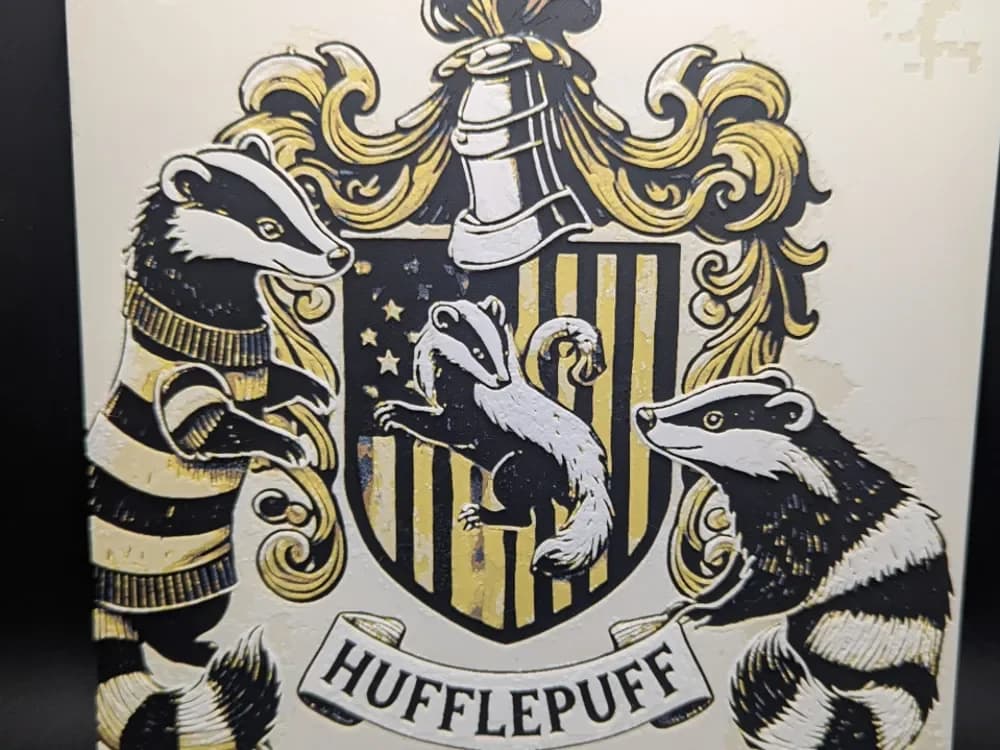 Hufflepuff Hueforge by the_bearded_jedi HueForge model: Hufflepuff Hueforge by the_bearded_jedi