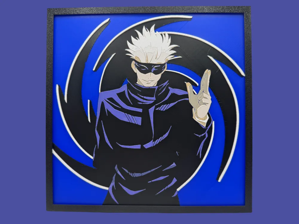HueForge model: Satoru Gojo - Jujutsu Kaisen by Canadian Gamer
